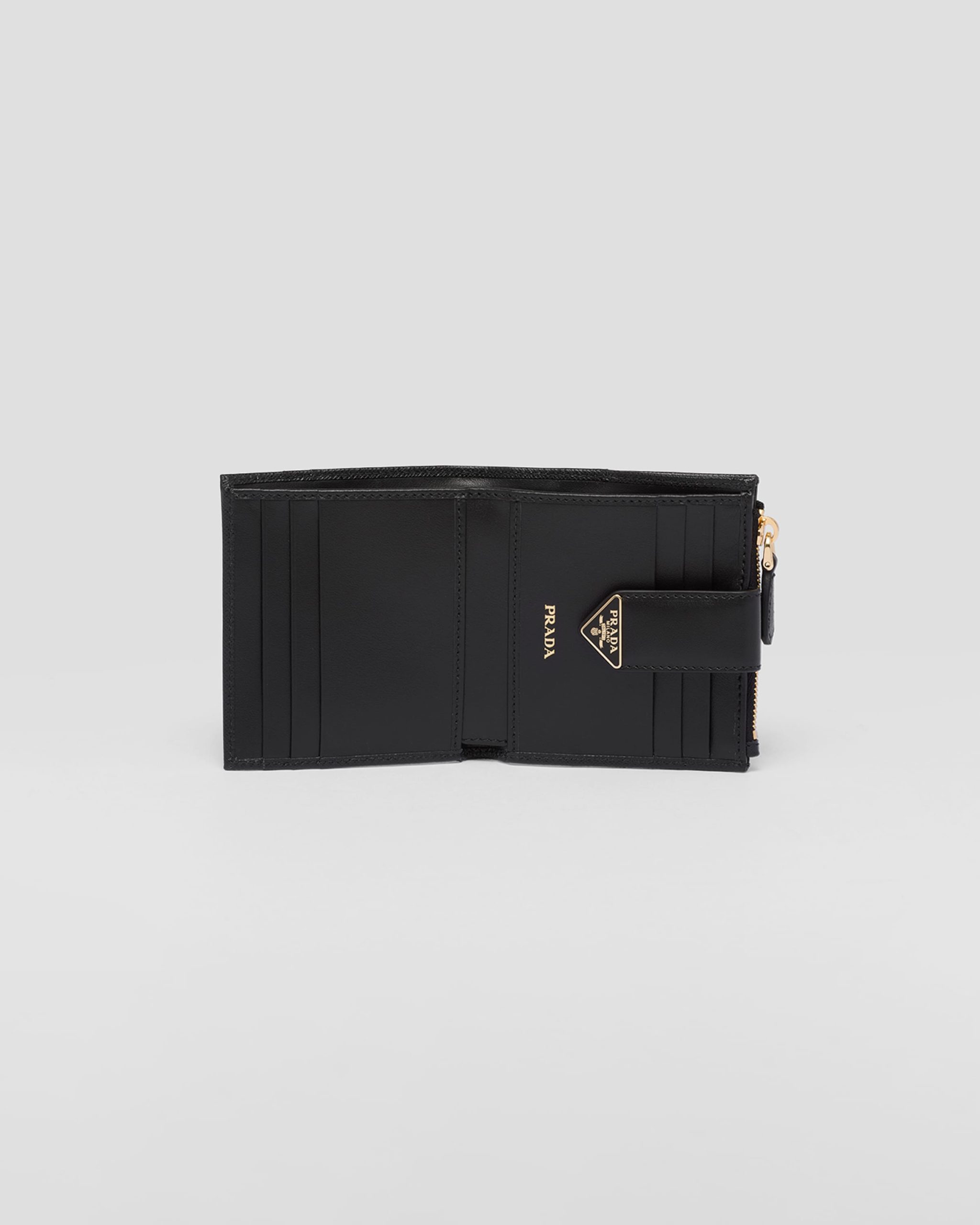 Prada Small Saffiano and smooth leather wallet - Image 2